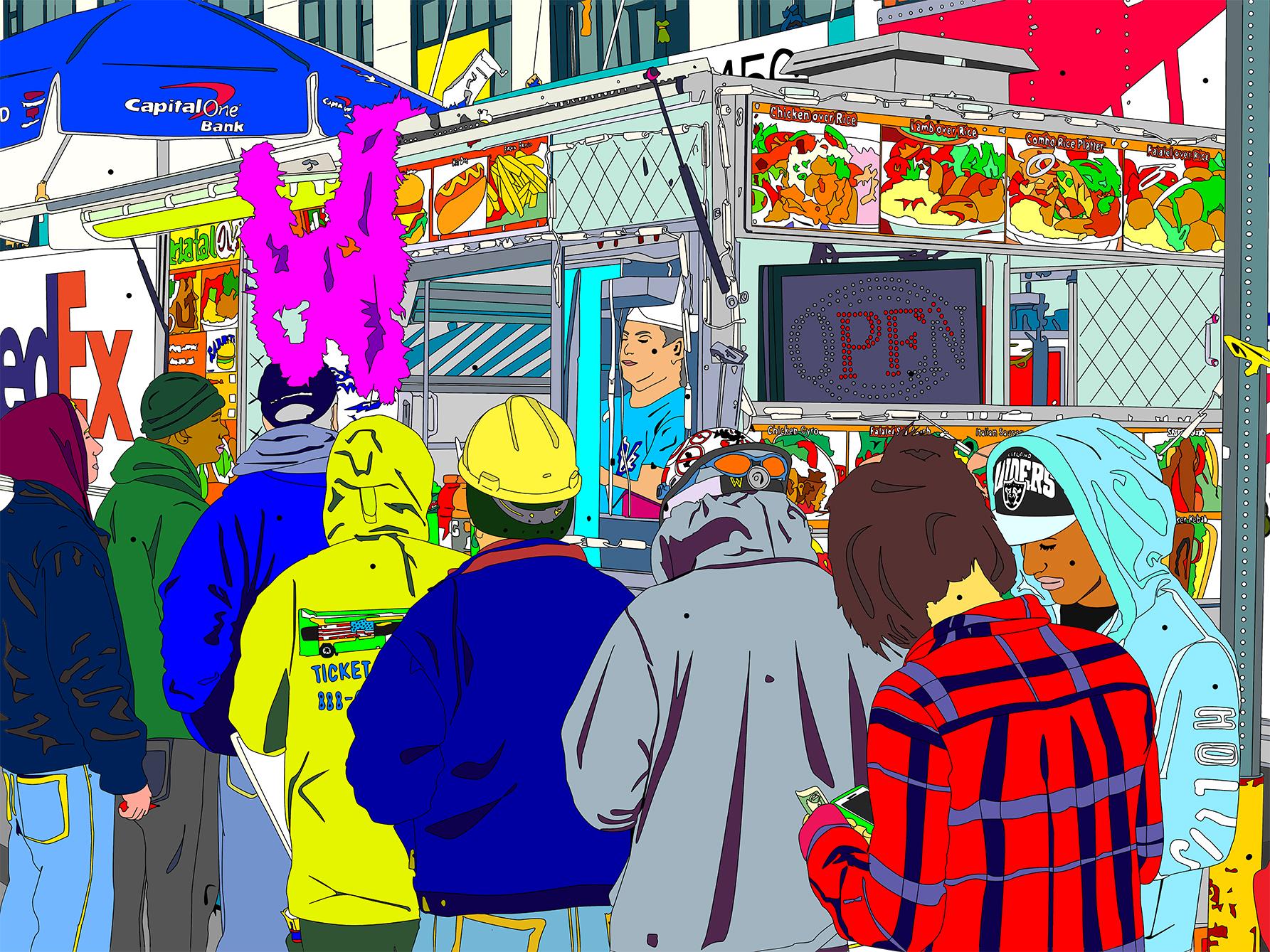 Impresión digital sobre lienzo, ed. 3/3

Marco Santaniello es un artista italiano nacido en 1981 que vive y trabaja en Cosenza, Calabria, Italia. Comenzó su andadura haciendo Retratos Pop y frente a su "muro arco iris" de fondo que todo el mundo