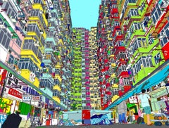 Art contemporain italien de Marco Santaniello - Bâtiment à TaiKoo Hong Kong