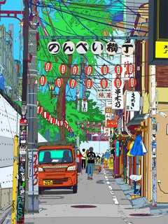 Zeitgenössische italienische Kunst von Marco Santaniello - Tokyo Alley