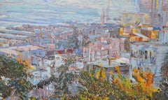 San Francisco aus der Telegraph Hill Serigraphie von Marco Sassone 20. Jahrhundert