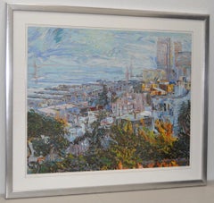 San Francisco from Telegraph Hill Serigraph by Marco Sassone 20th c.