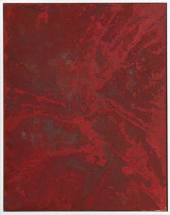 A312 - Minimalist Abstract Contemporary Original Red Textural Artwork