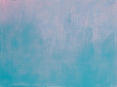 A 822 - Grande œuvre d'art surdimensionnée en toile bleue - Peinture abstraite originale