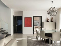 A432 - Minimalist Abstract Original Red and Black Textural Artwork