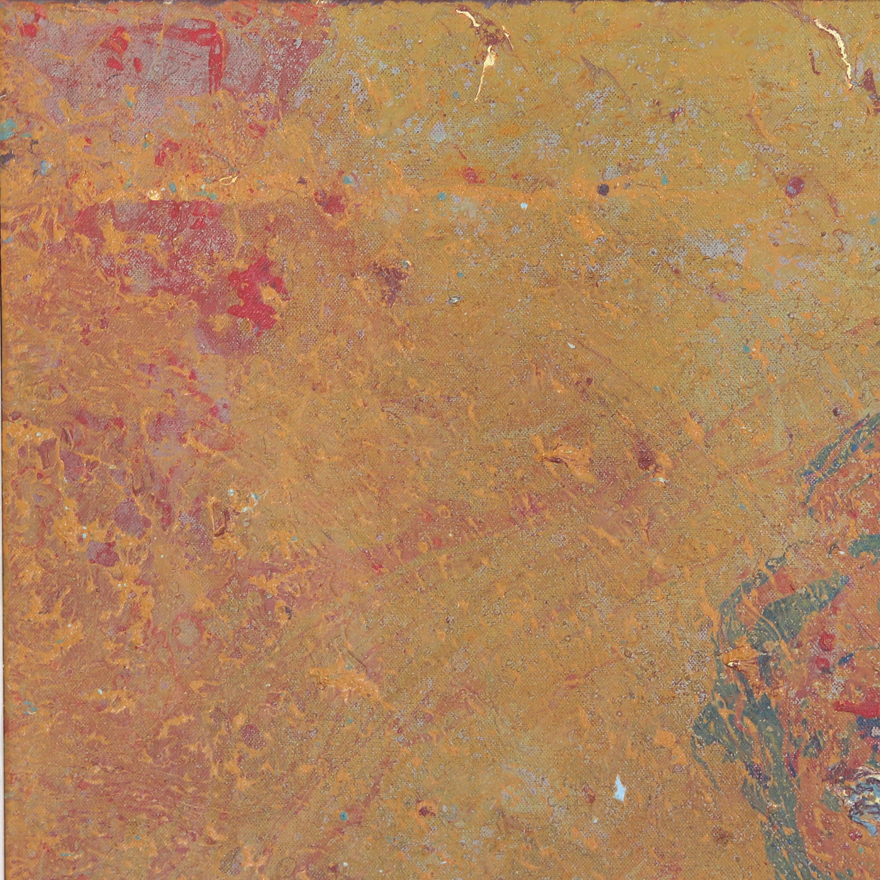 A512 - Large Contemporary Colorful Abstract Painting With White Frame For Sale 1