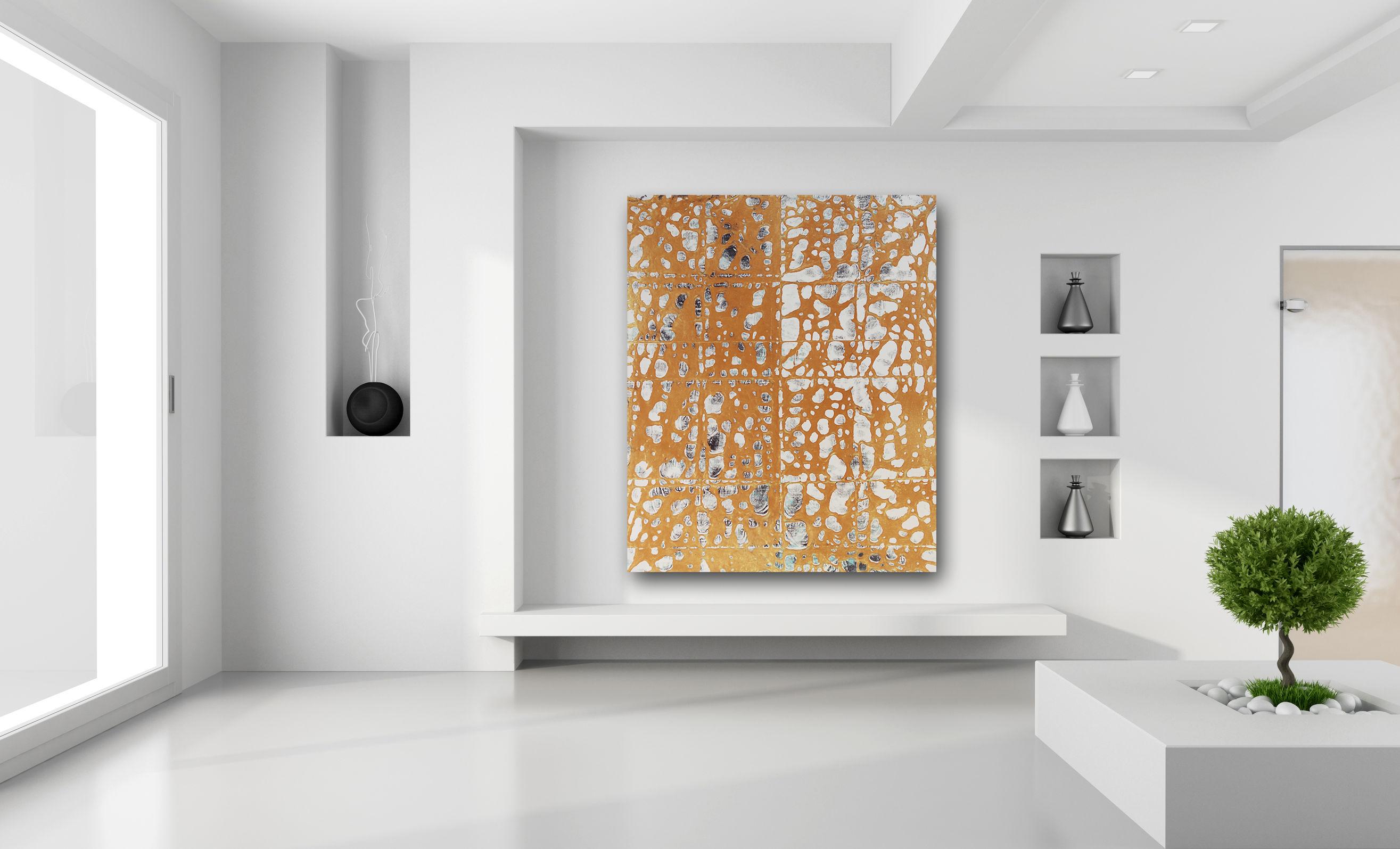 A641 - Big Canvas Art Large Contemporary Neutral Palette Abstract Painting For Sale 5
