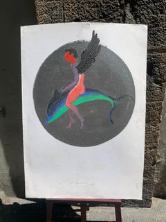 Eros on Dolphin. Dionisian series by Marco Silombria