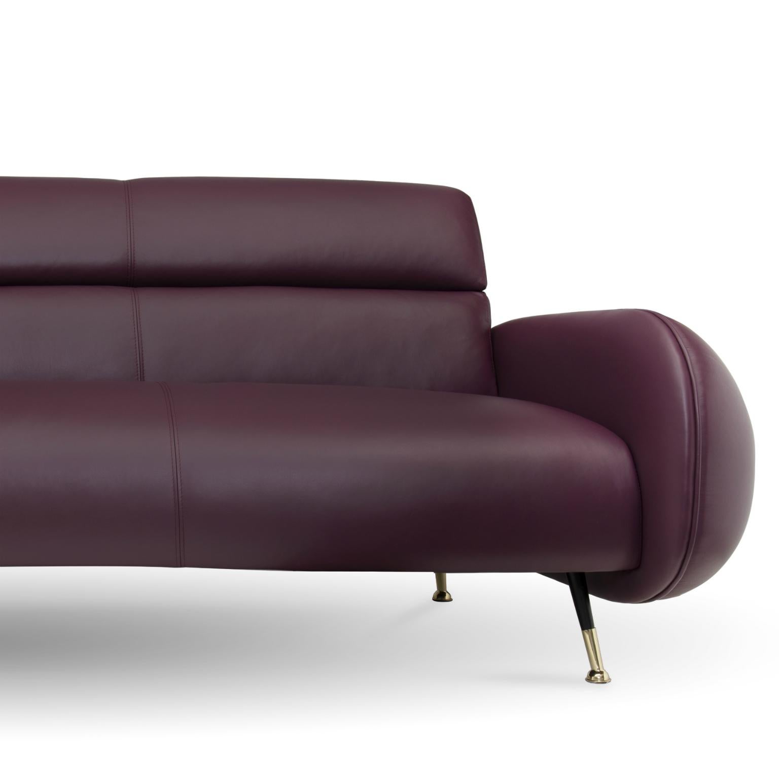 Part of the Marco collection, this sofa brings you the elegance of midcentury with the sophistication of modern techniques and stunning materials. Made for the most luxurious of living rooms, Marco never disappoints with stunning polished brass and