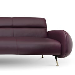 Marco Sofa in Purple Leather