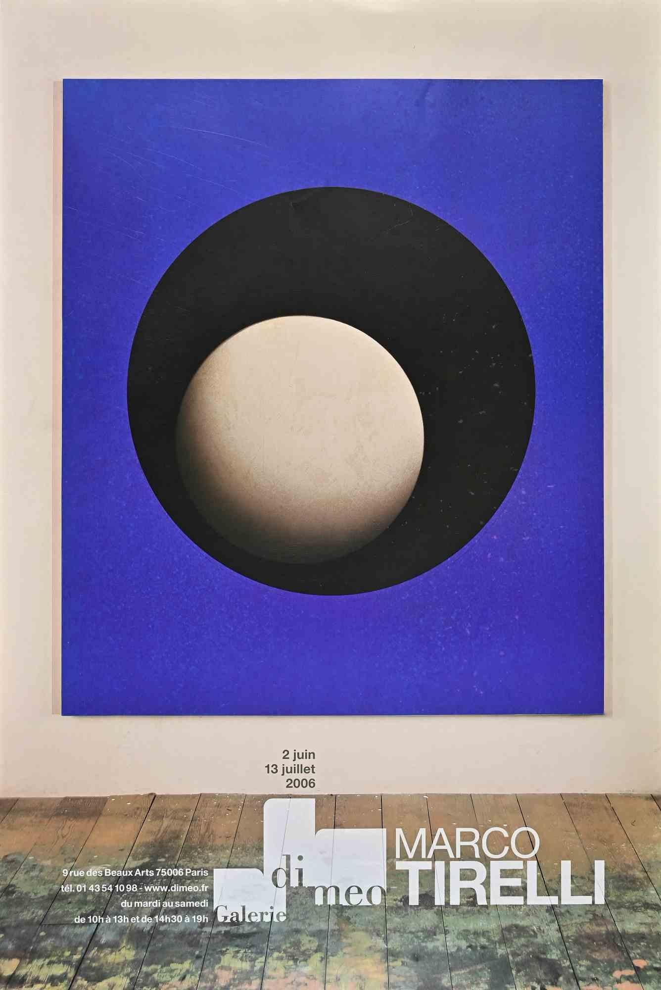 Marco Tirelli - Poster is a vintage offset poster realized for the exhibition by Marco Tirelli at Galerie Di Meo in 2006.

The artwork is represented in a well-balanced composition.

 