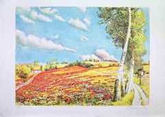 Countryside - Etching by Marco Zambrelli - 1990s