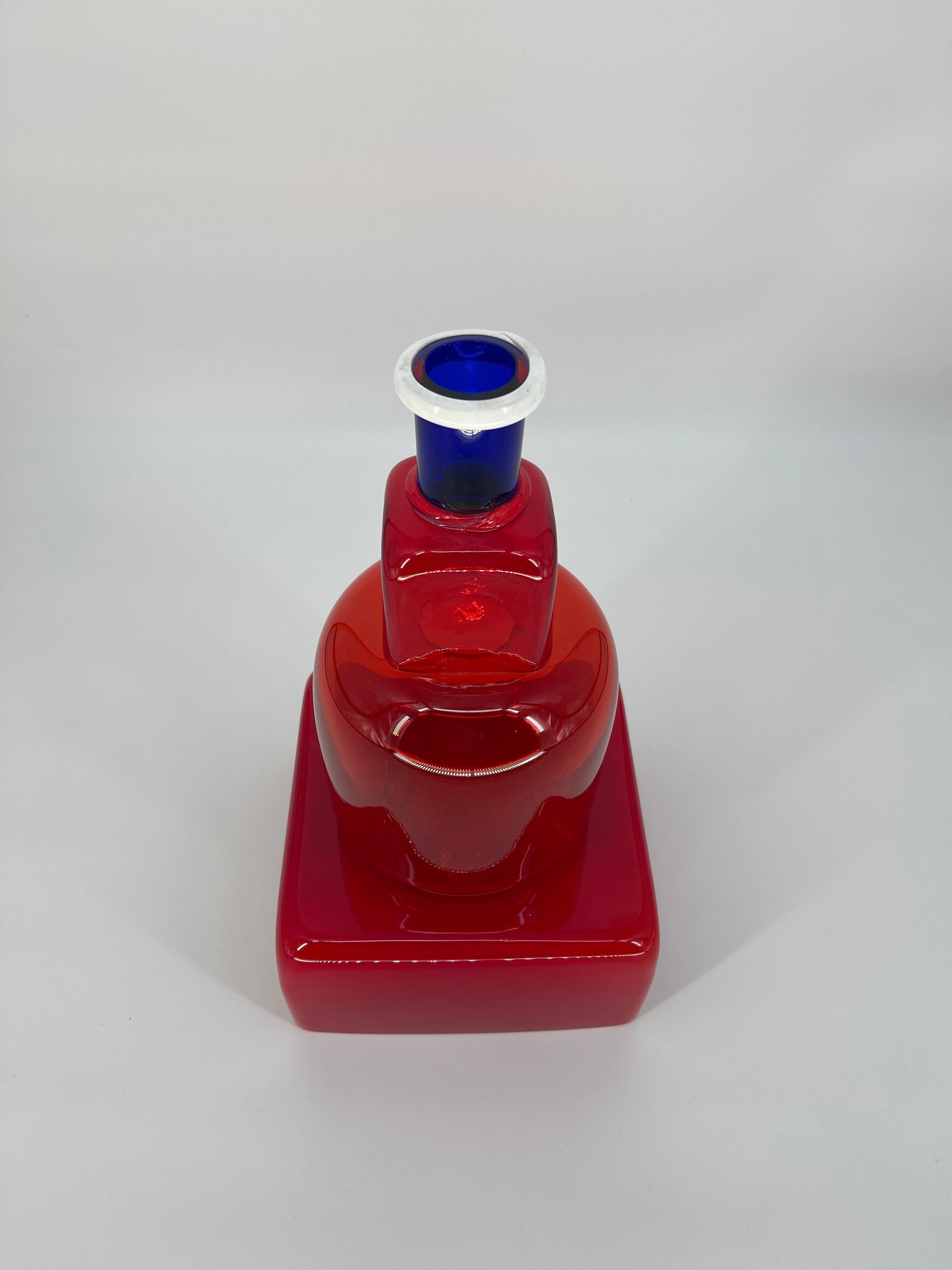 Post-Modern Marco Zanini for Memphis - Kita Vase by Toso Vetri d'arte Provo d'autore For Sale