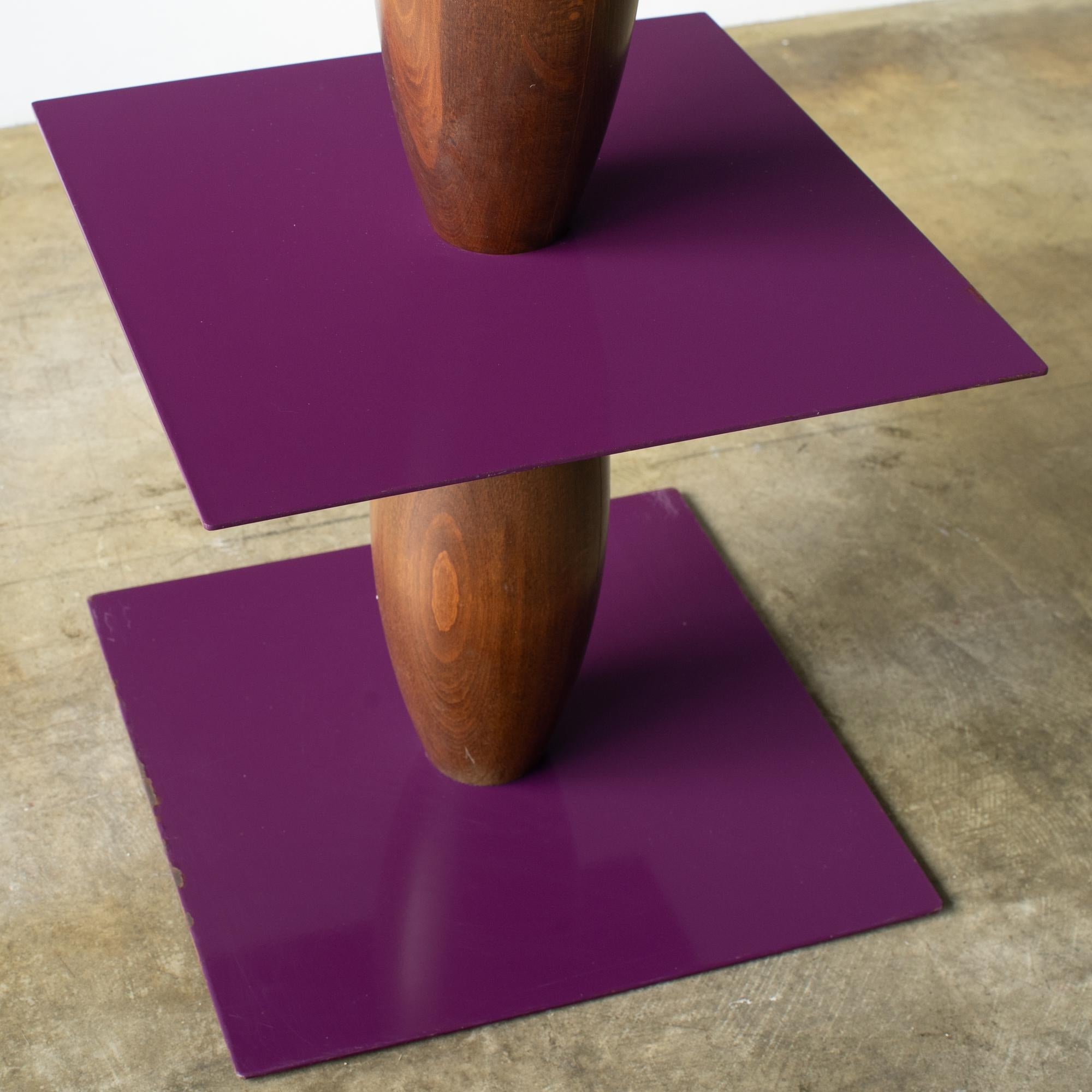 Italian Marco Zanini Zanzibar side table violet For Sale
