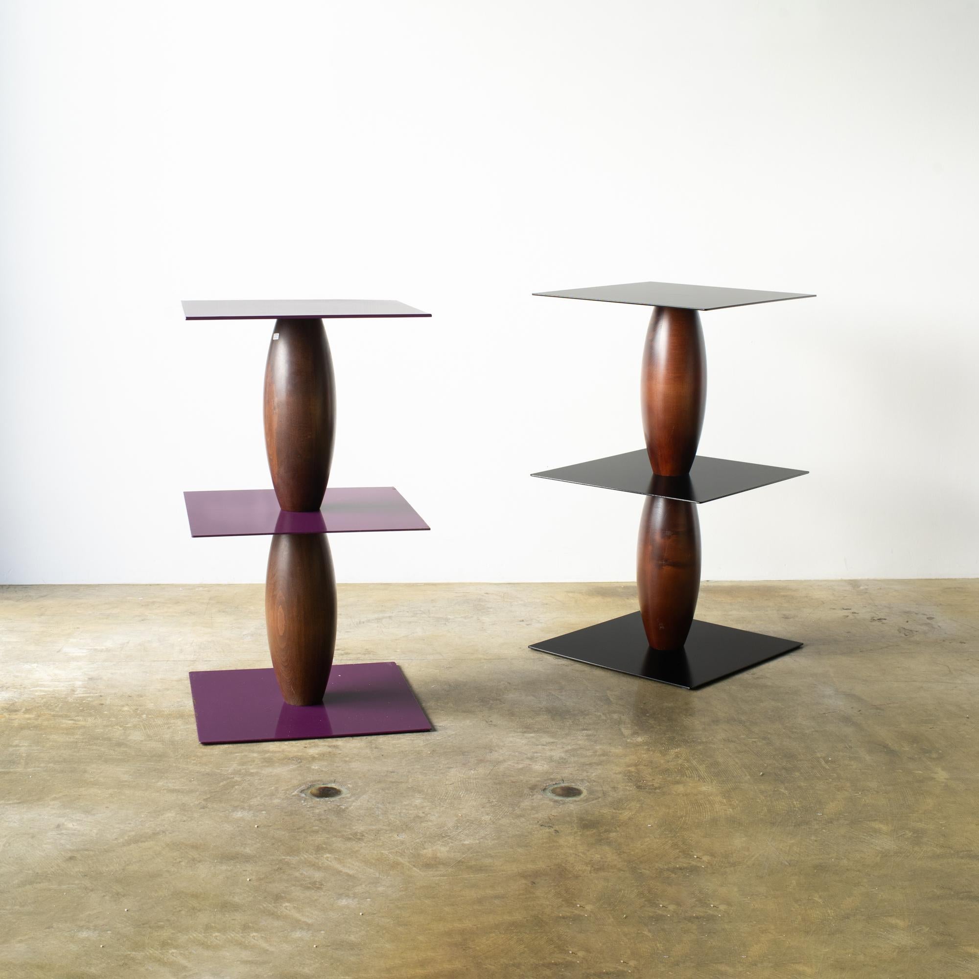 Steel Marco Zanini Zanzibar side table violet For Sale