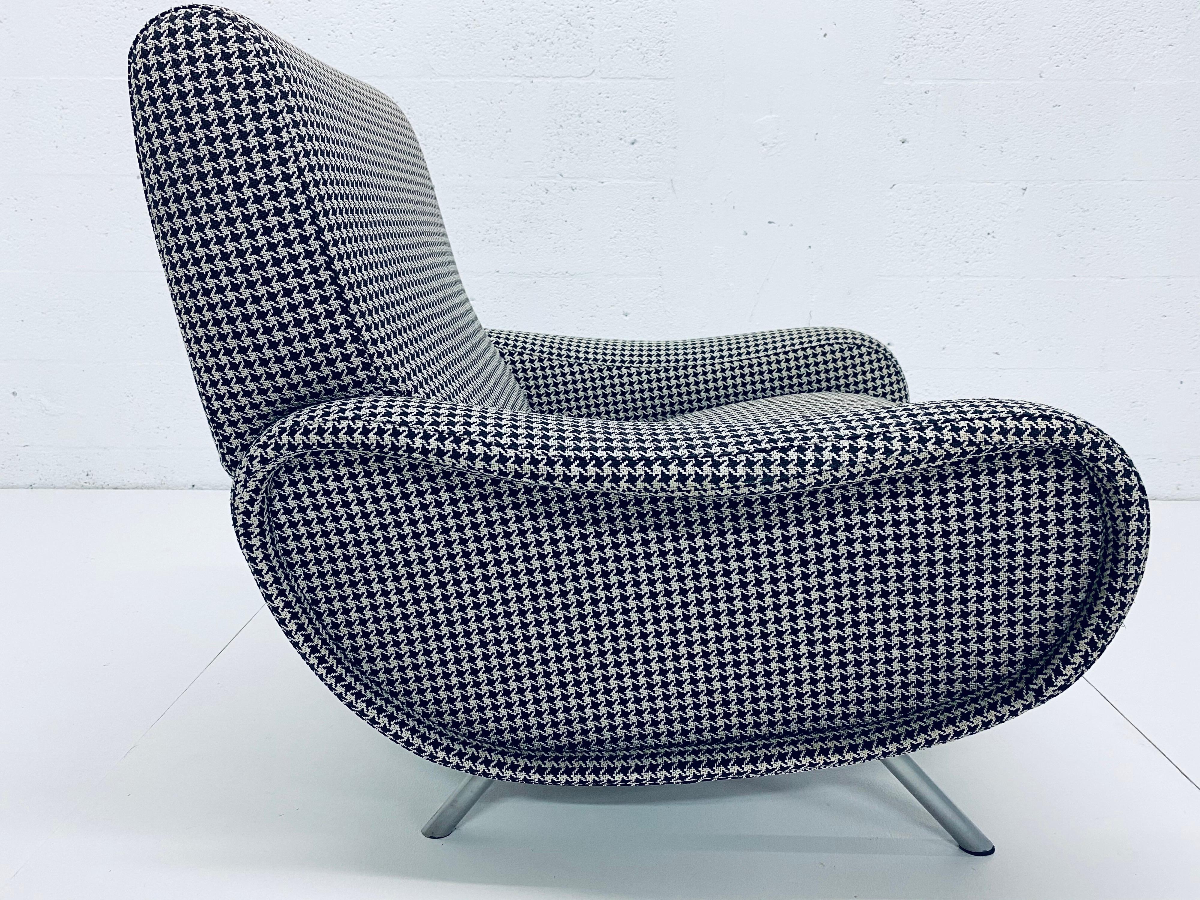 Marco Zanuso 720 Lady Chair for Arflex with Custom Upholstery In Good Condition In Miami, FL