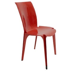 Marco Zanuso and Richard Sapper Red Lambda Chair for Gavina, 1959, Italy