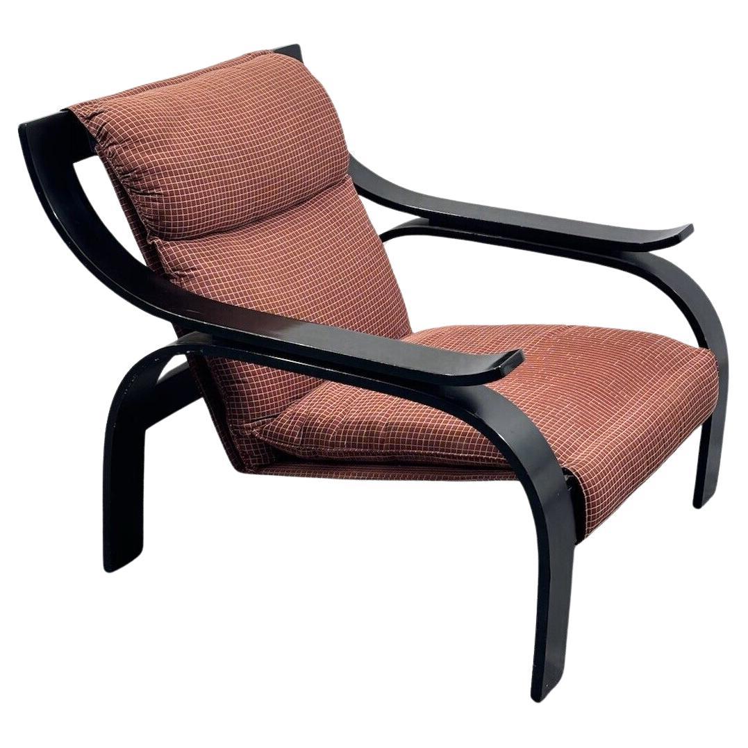 Marco Zanuso Arflex Woodline Armchair Design 1970's Modernism