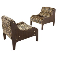 Marco Zanuso Armchairs "Milord" in Damask Silk for Arflex, 1957