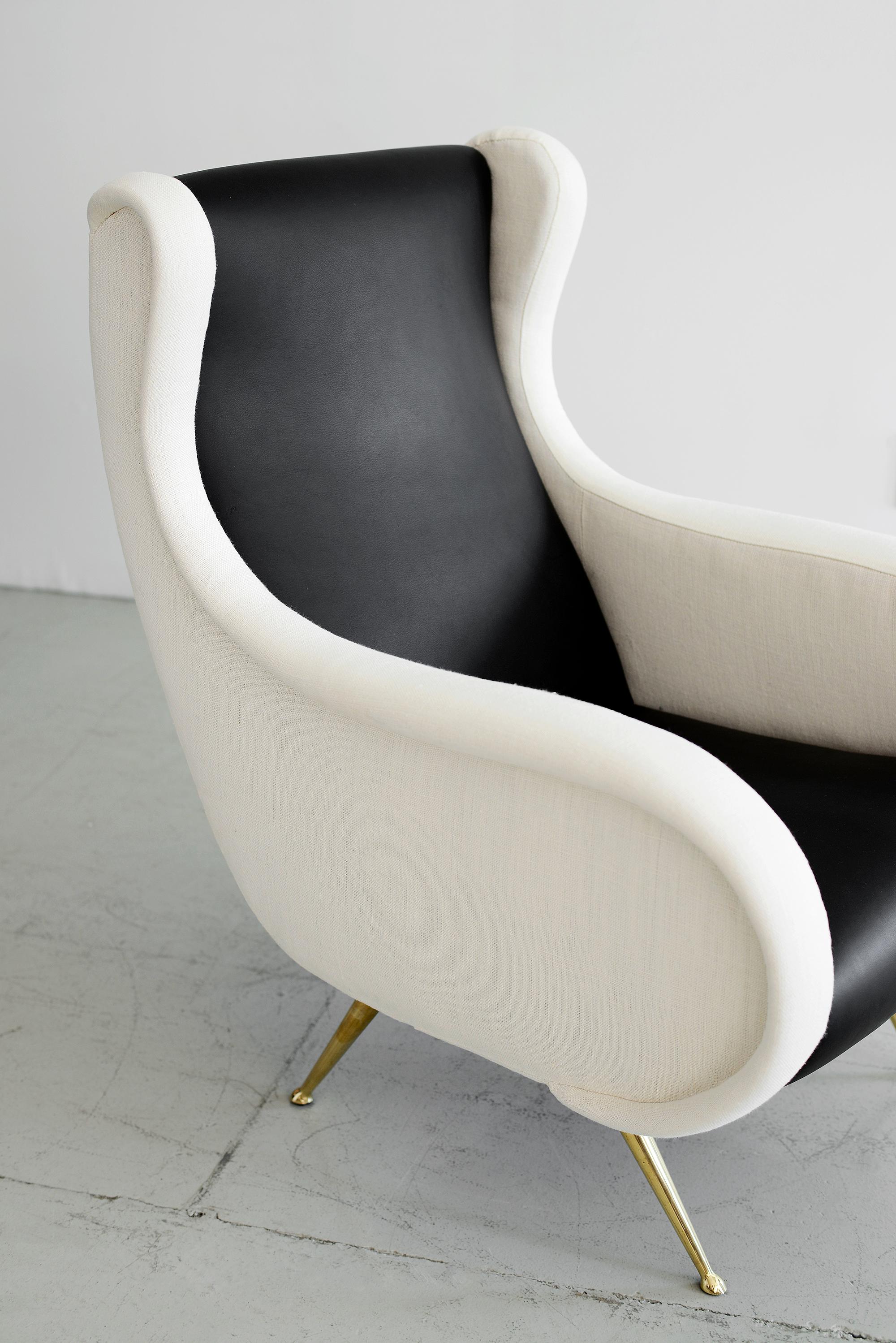 Mid-Century Modern Marco Zanuso Attributed Club Chairs