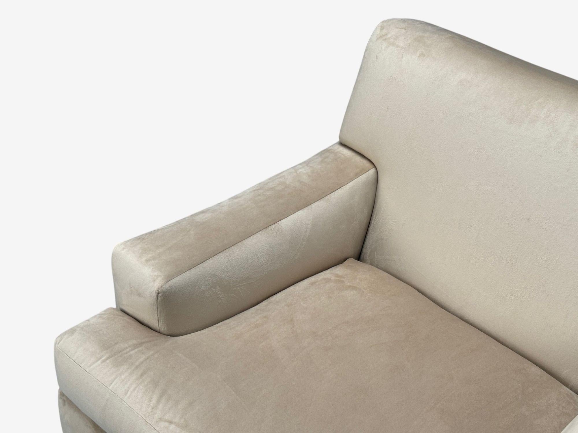 Marco Zanuso, Terciopelo beige, Madera, Metal, Silla de salón, Italia, 1960s mediados del siglo XX en venta
