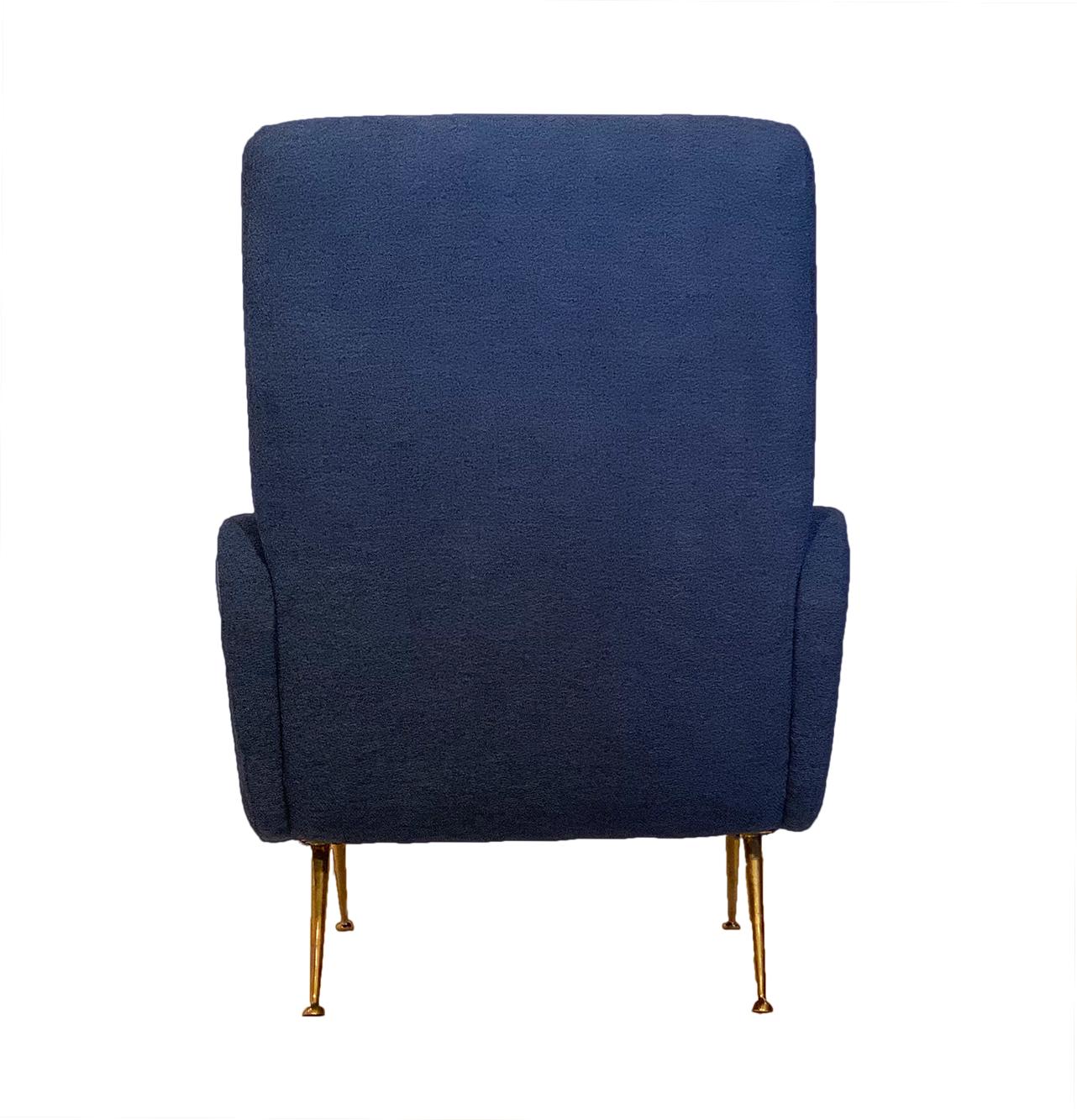 Marco Zanuso Blue Armchairs 1