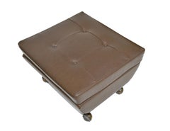 Marco Zanuso Braunes Ottomane-Modell Regent für Arflex Italien 1960