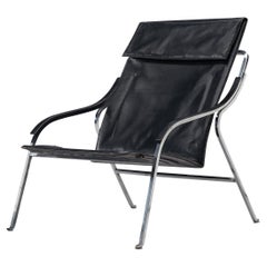 Marco Zanuso for Arflex 'Fourline' Chair in Leather