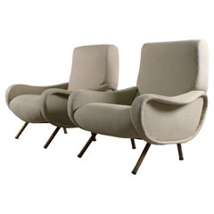 Marco Zanuso for Arflex, Italy, Pair of "Lady" Armchairs, Reupholstered