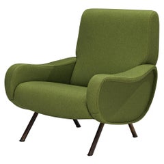 Vintage Marco Zanuso for Arflex 'Lady' Armchair in Green Upholstery
