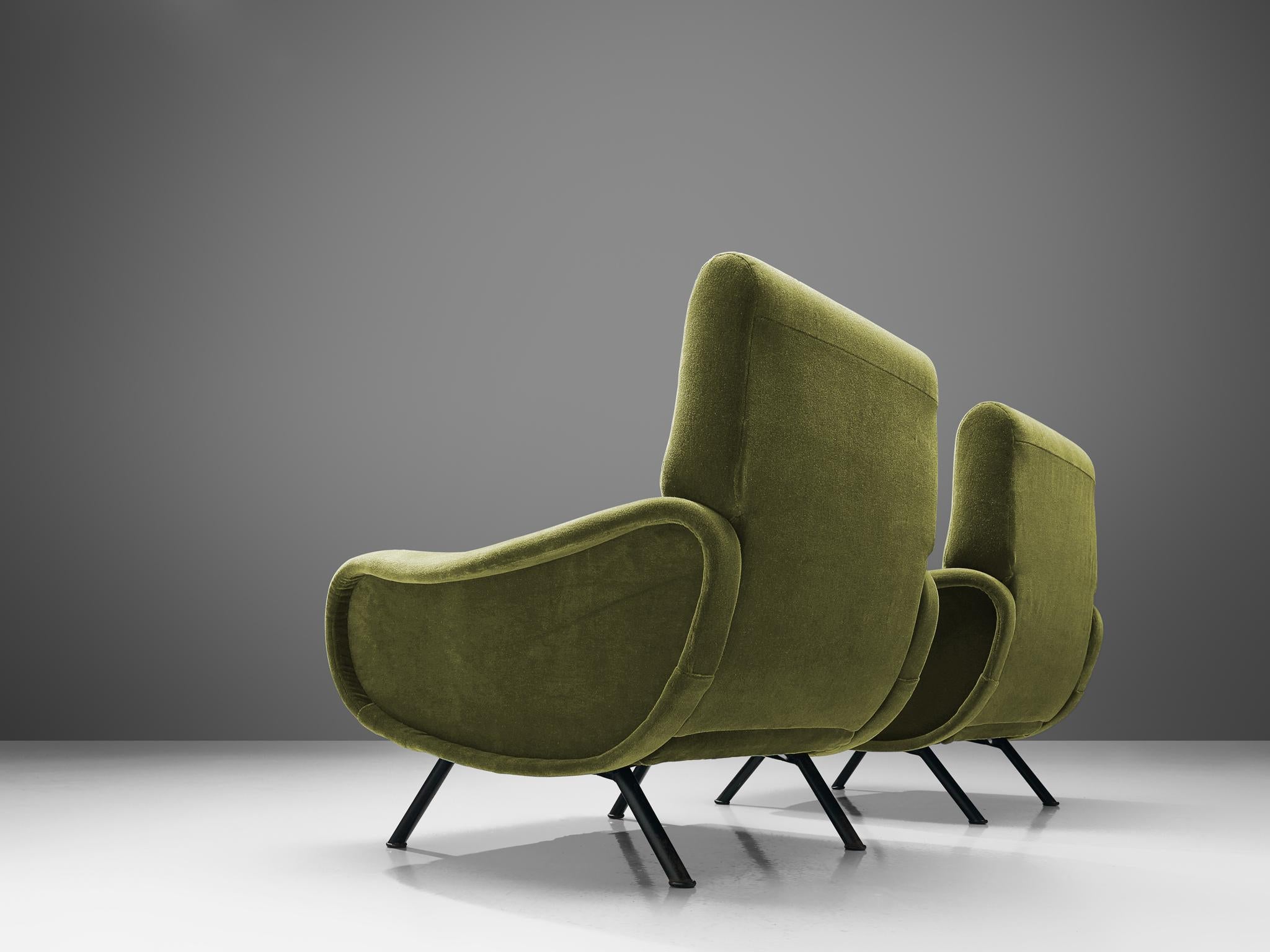 Mid-20th Century Marco Zanuso for Arflex Pair of 'Lady' Armchairs For Sale