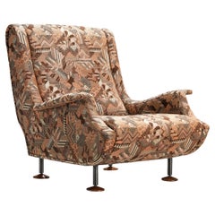 Marco Zanuso for Arflex 'Regent' Lounge Chair in Patterned Upholstery