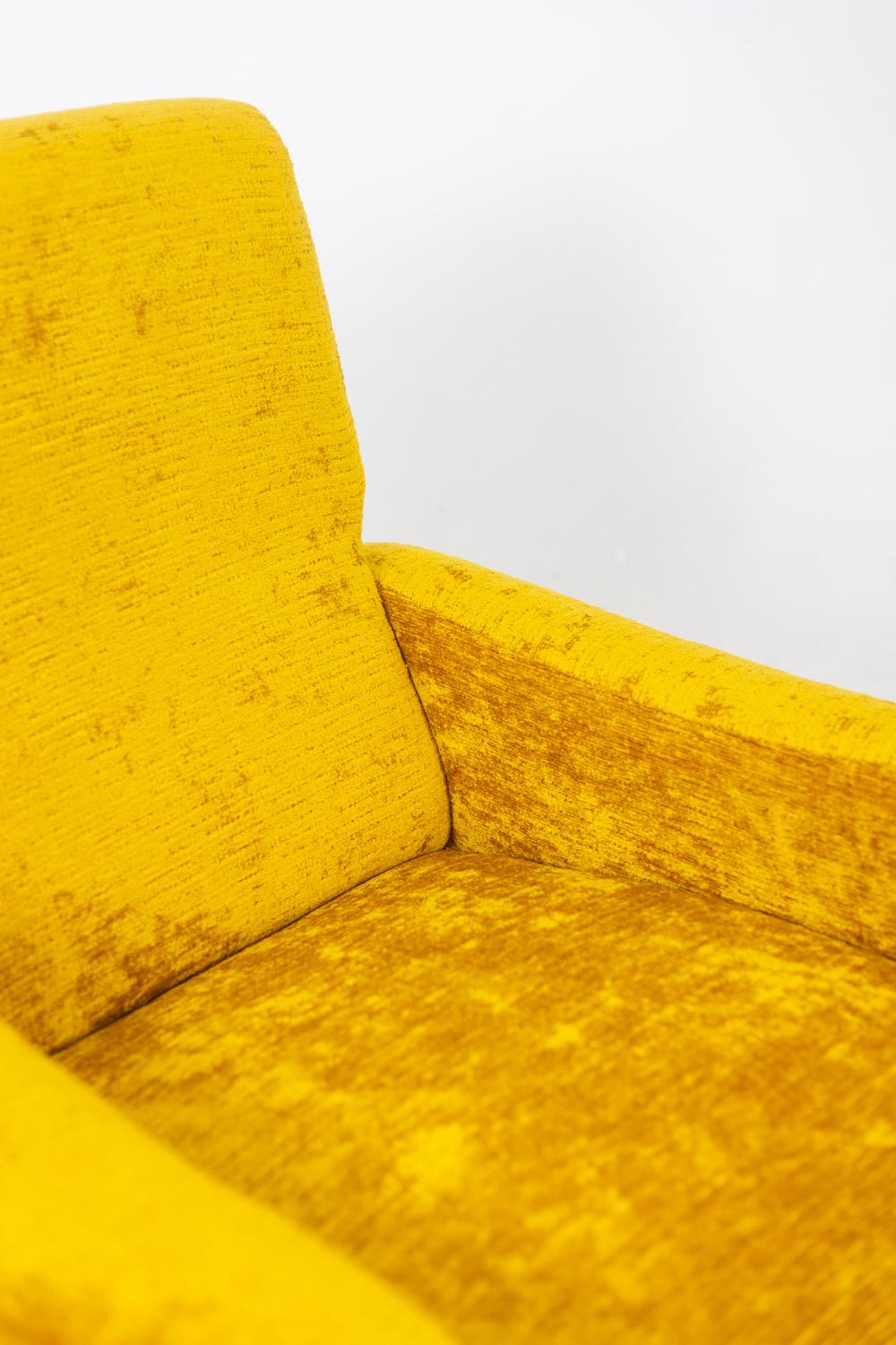 Ottone Marco Zanuso per Artflex. Poltrone in ottone giallo e dorato. 1950s. in vendita