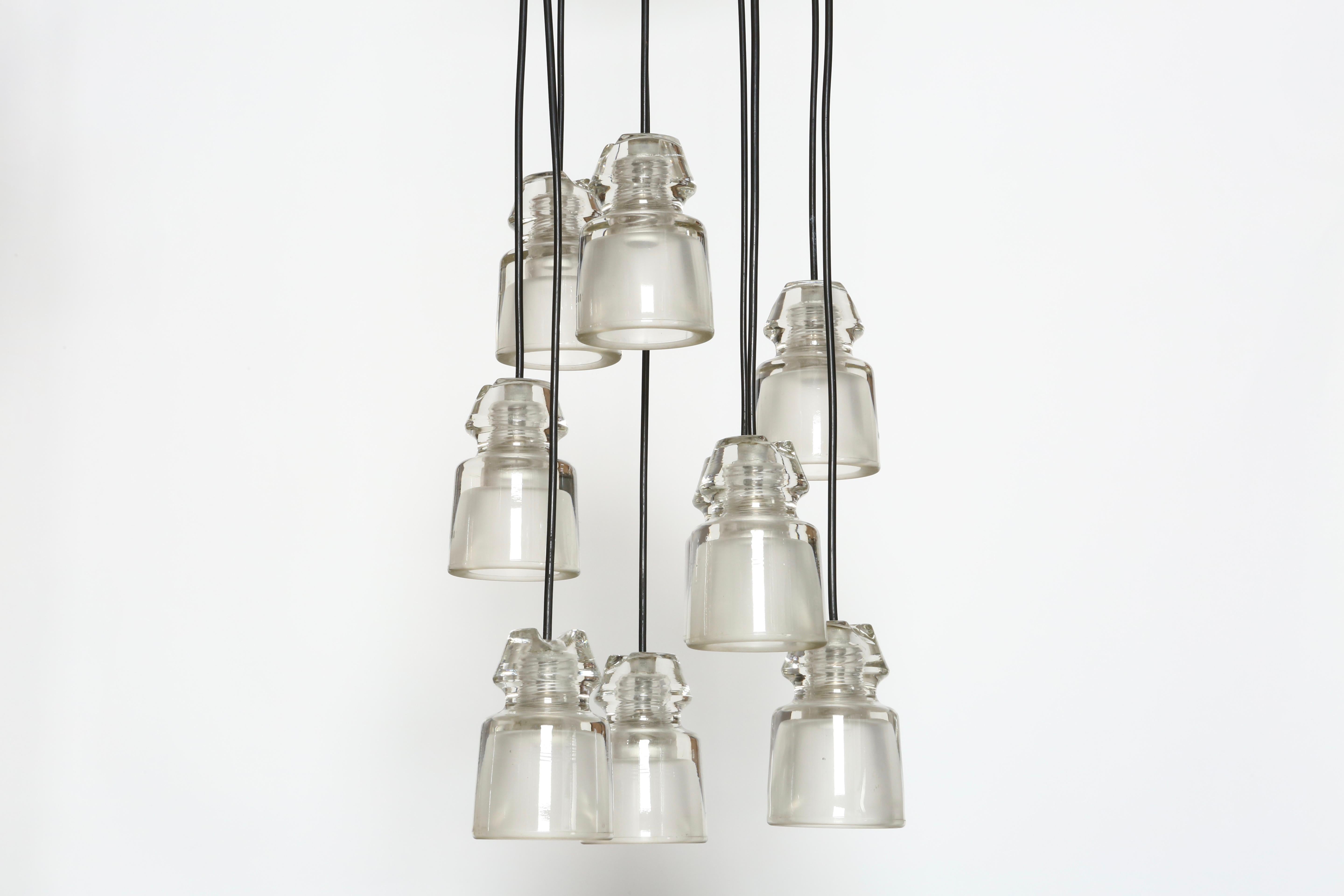 Lampadario a cascata Marco Zanuso per Oluce, Italia 1960 in vendita 4
