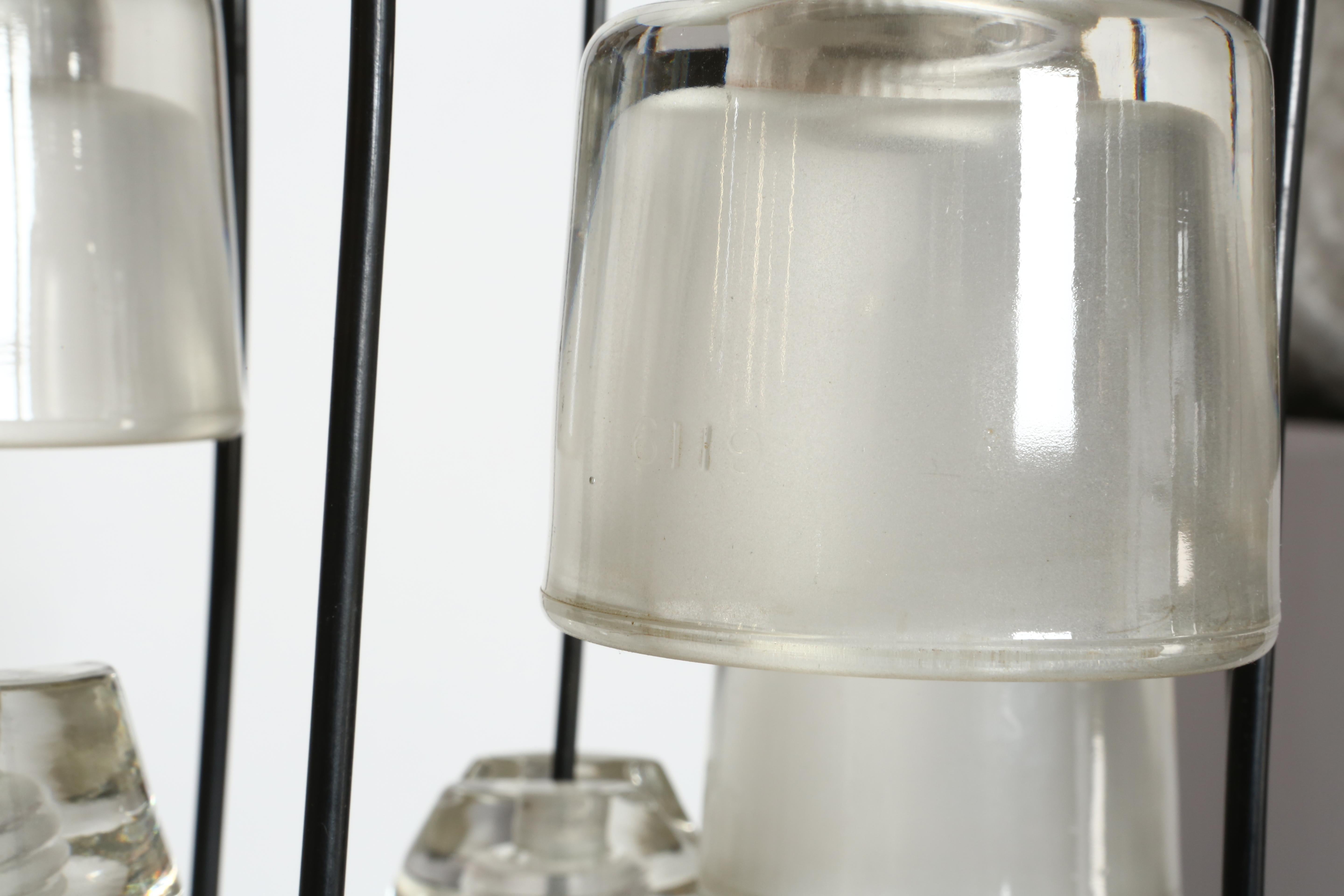 Lampadario a cascata Marco Zanuso per Oluce, Italia 1960 in vendita 6