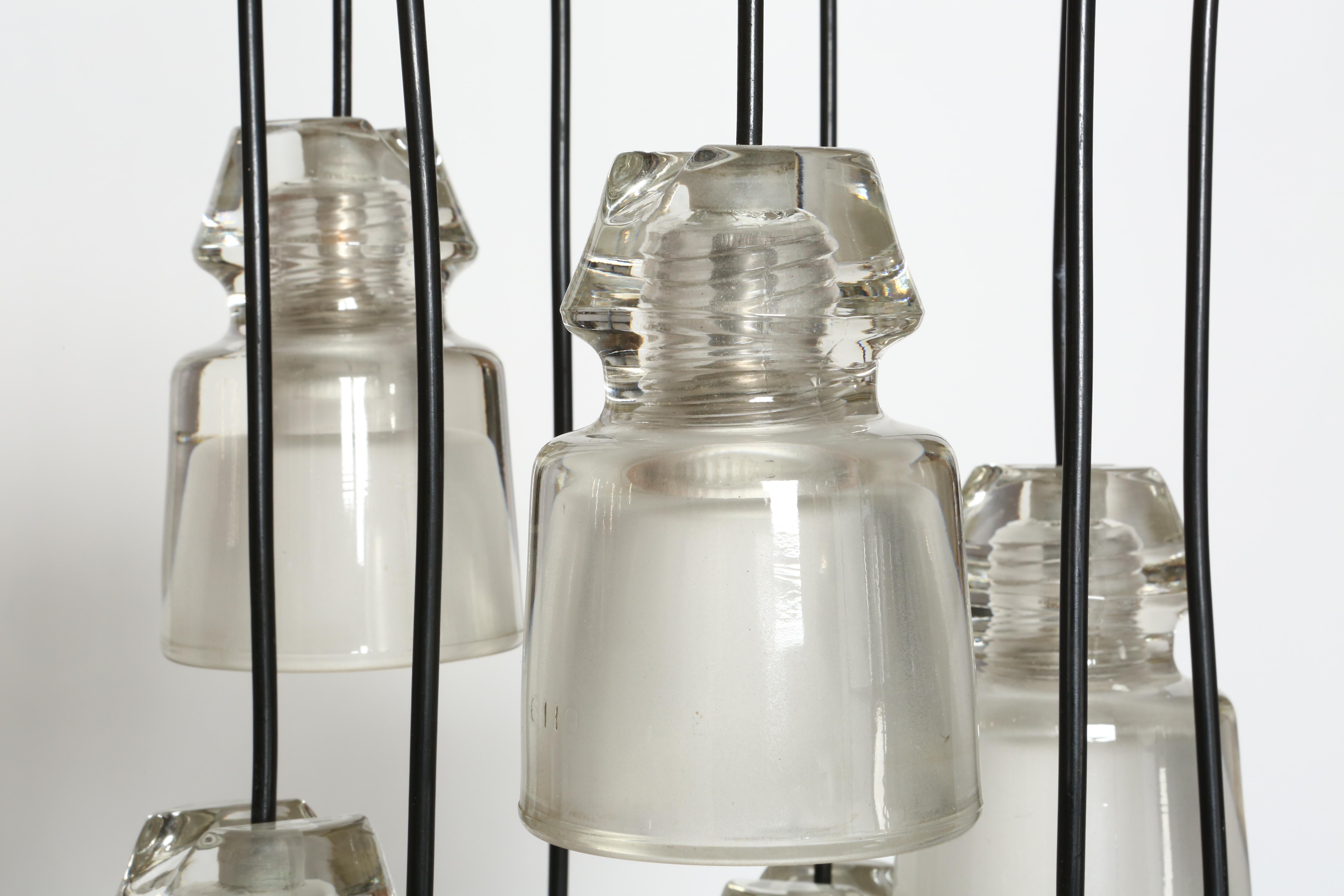 Lampadario a cascata Marco Zanuso per Oluce, Italia 1960 in vendita 8