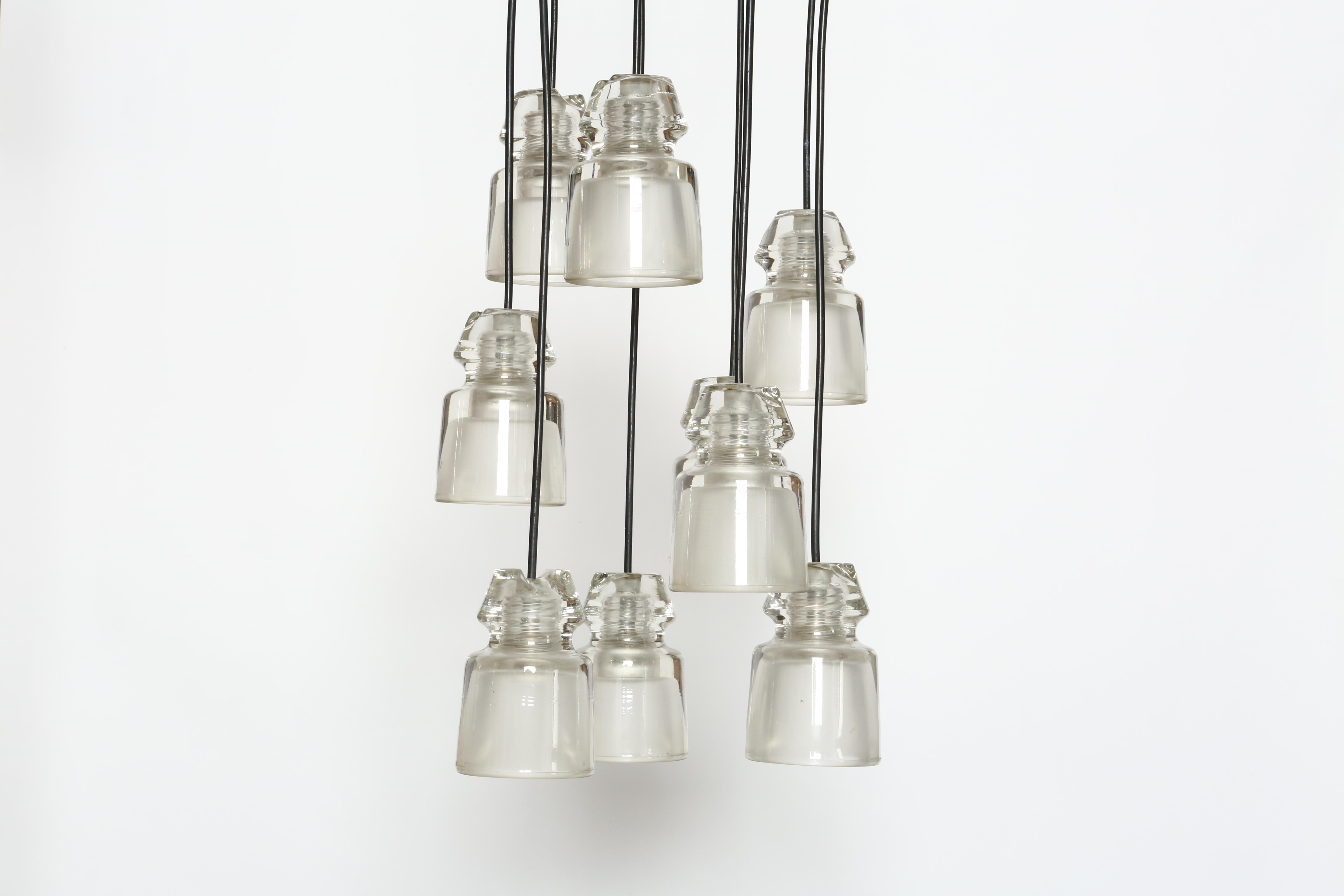 Marco Zanuso para Oluce Lámpara en cascada, Italia Años 60 Latón en venta