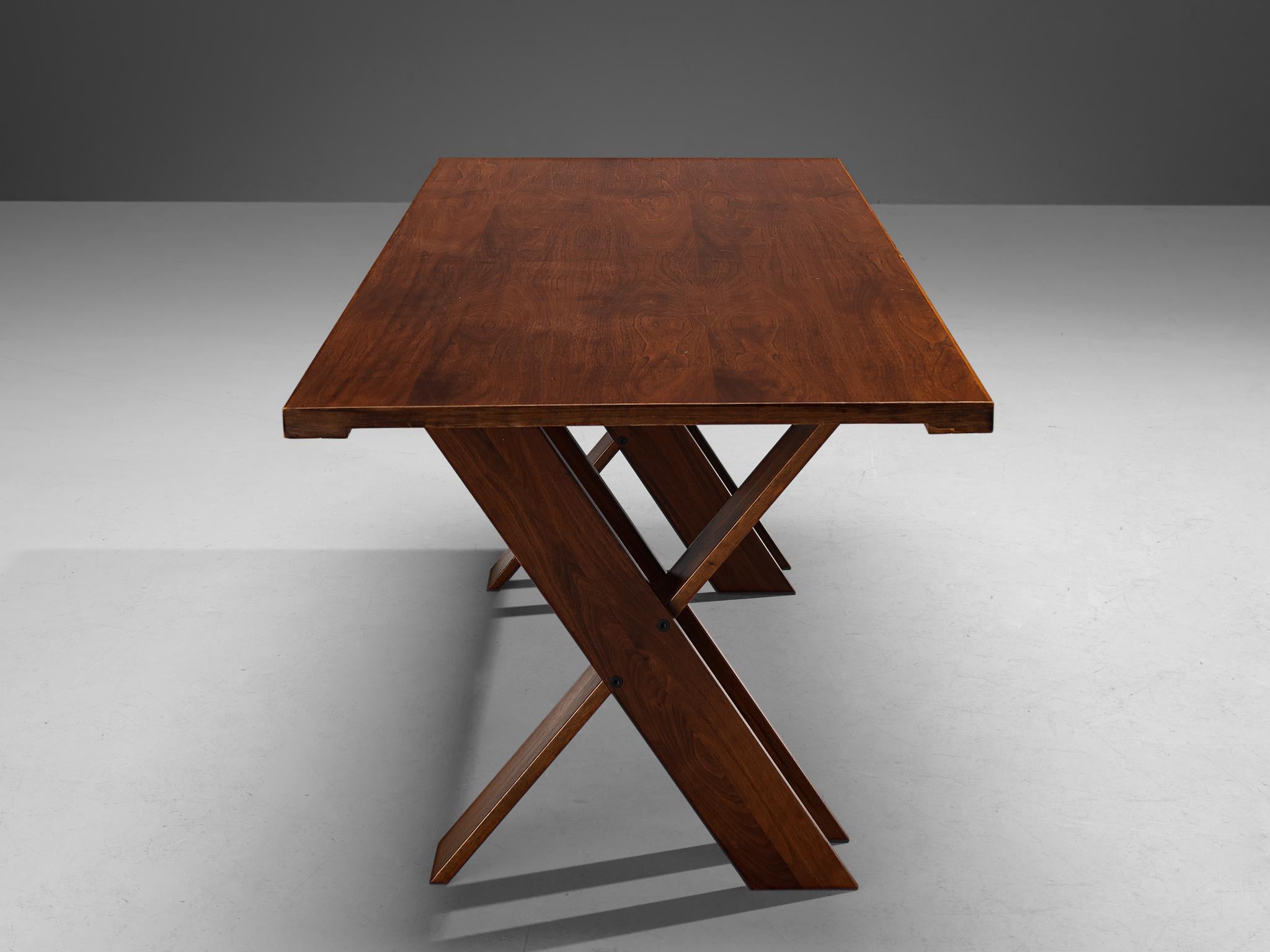 Marco Zanuso for Poggi Dining Table in Walnut 1