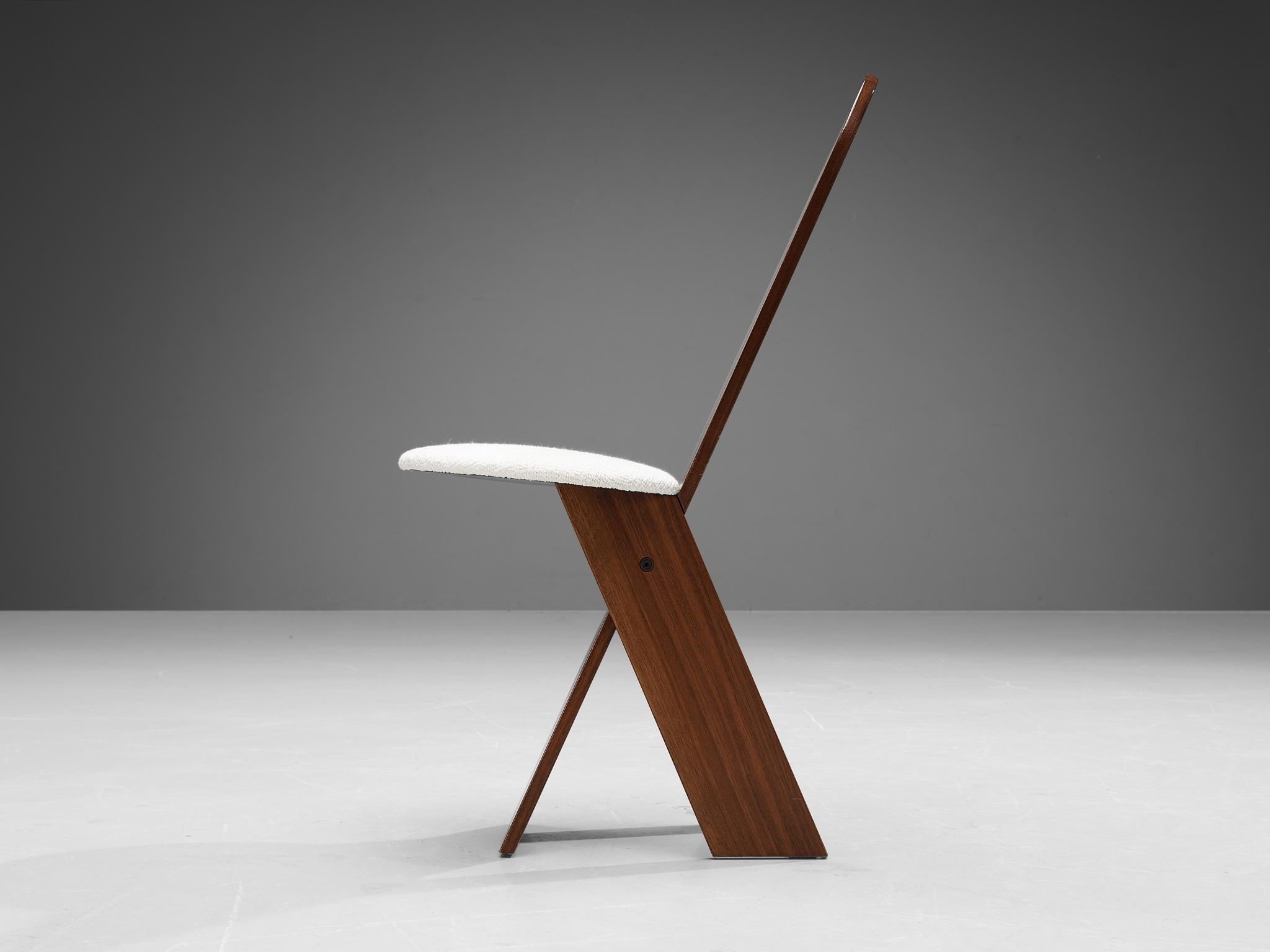 Marco Zanuso for Poggi Set of Ten Dining Chairs in Walnut 3