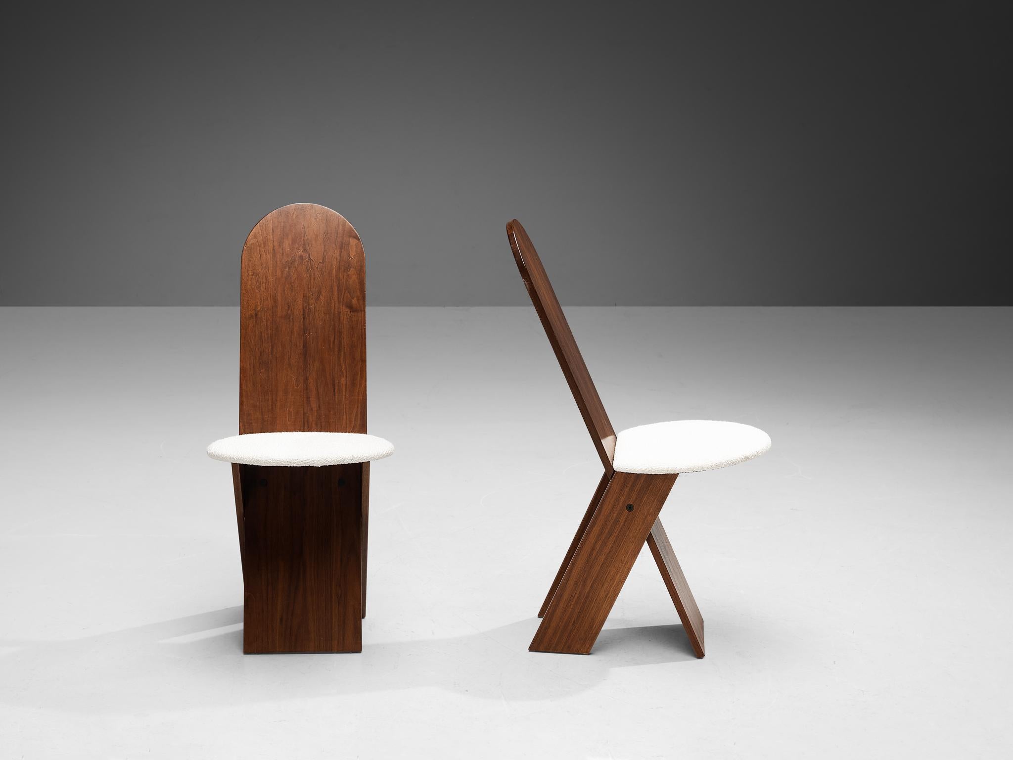 Marco Zanuso for Poggi Set of Ten Dining Chairs in Walnut 5