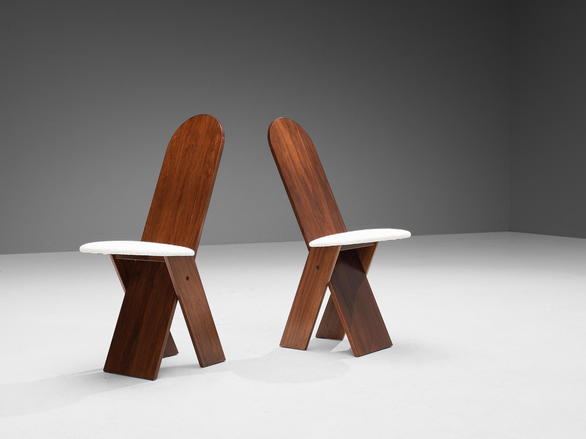 Marco Zanuso for Poggi Set of Ten Dining Chairs in Walnut 6