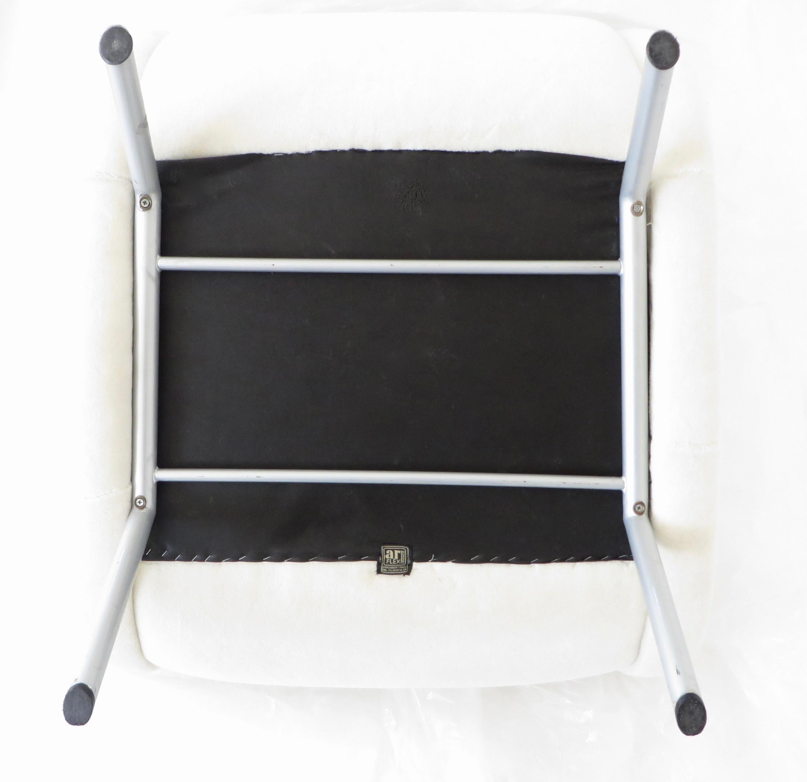 Marco Zanuso Lady Chair Italian Lounge by Arflex Cream Alpaca Mohair Fabric 5