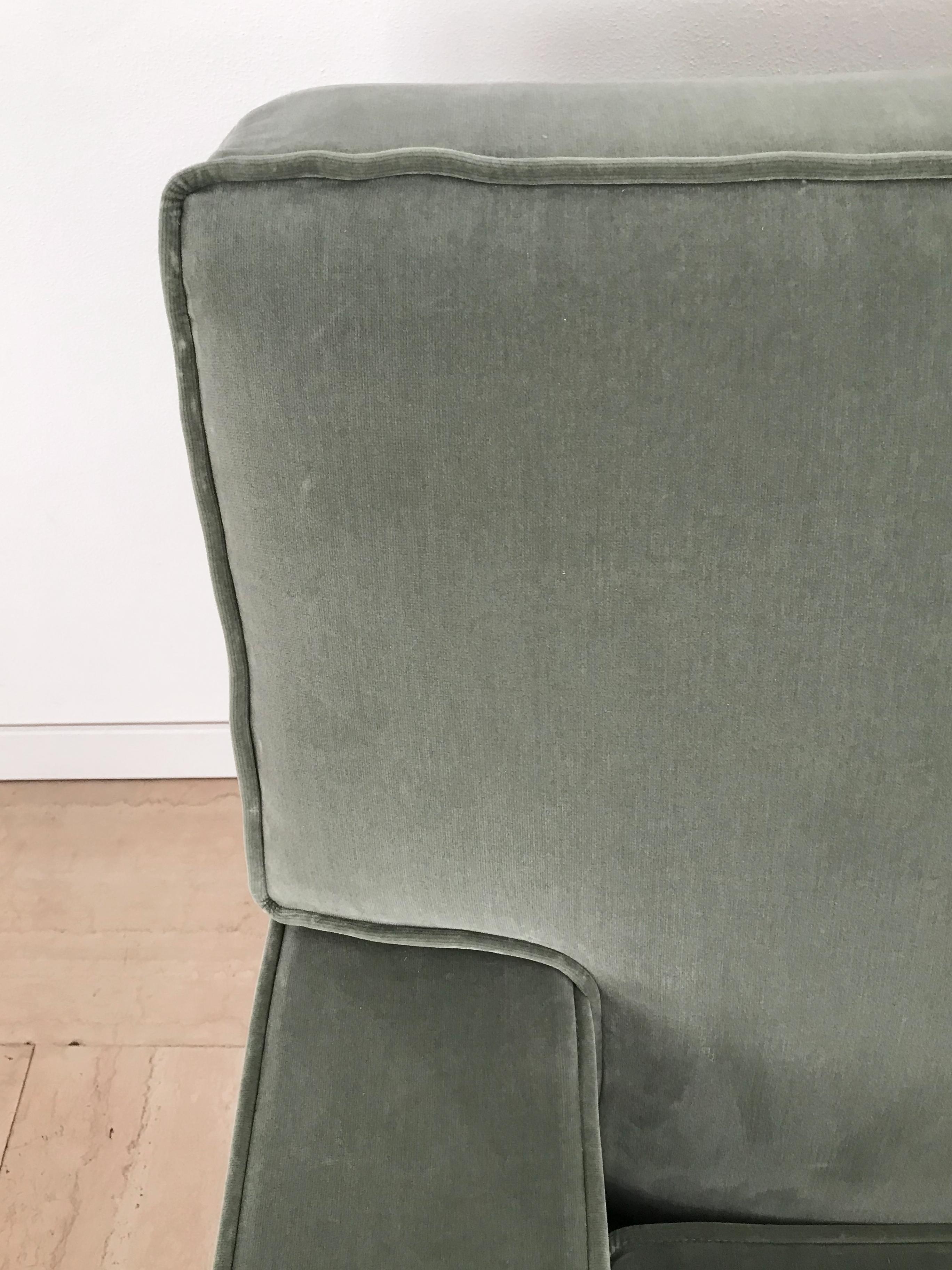 Marco Zanuso Italian Midcentury Velvet 