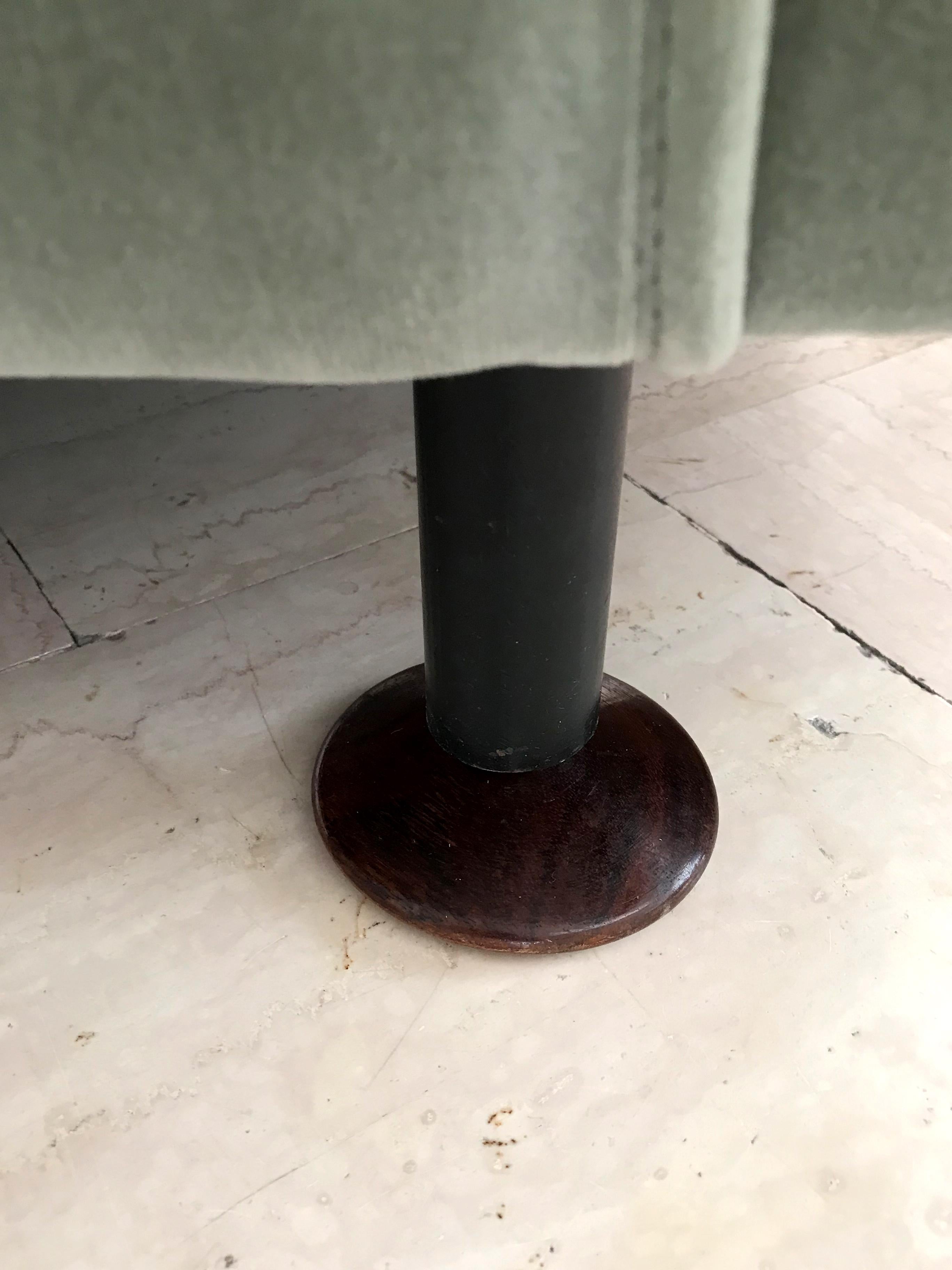 Marco Zanuso Italian Midcentury Velvet 