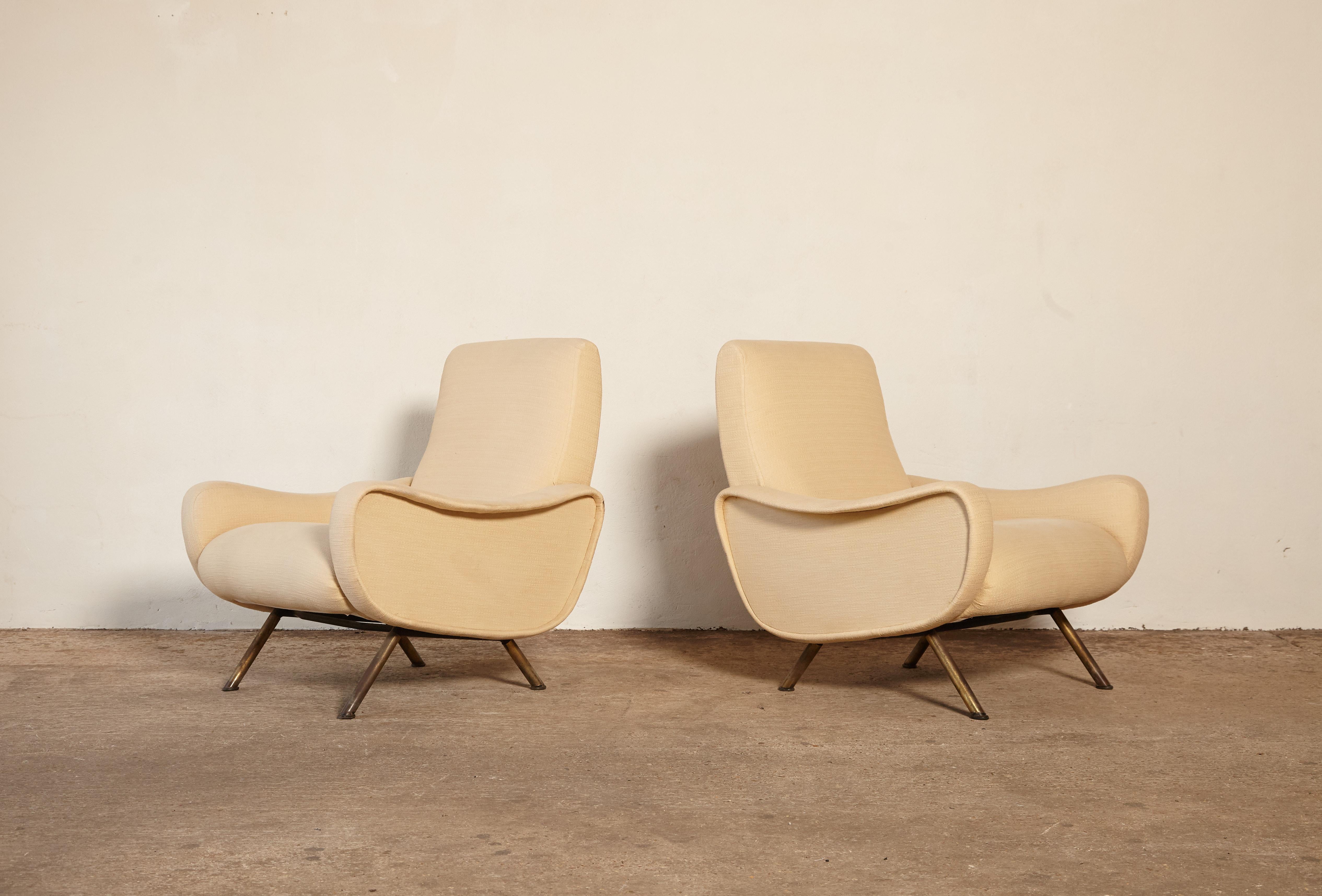 Mid-Century Modern Marco Zanuso Lady Chairs, Arflex, Italy, 1960s-1970s