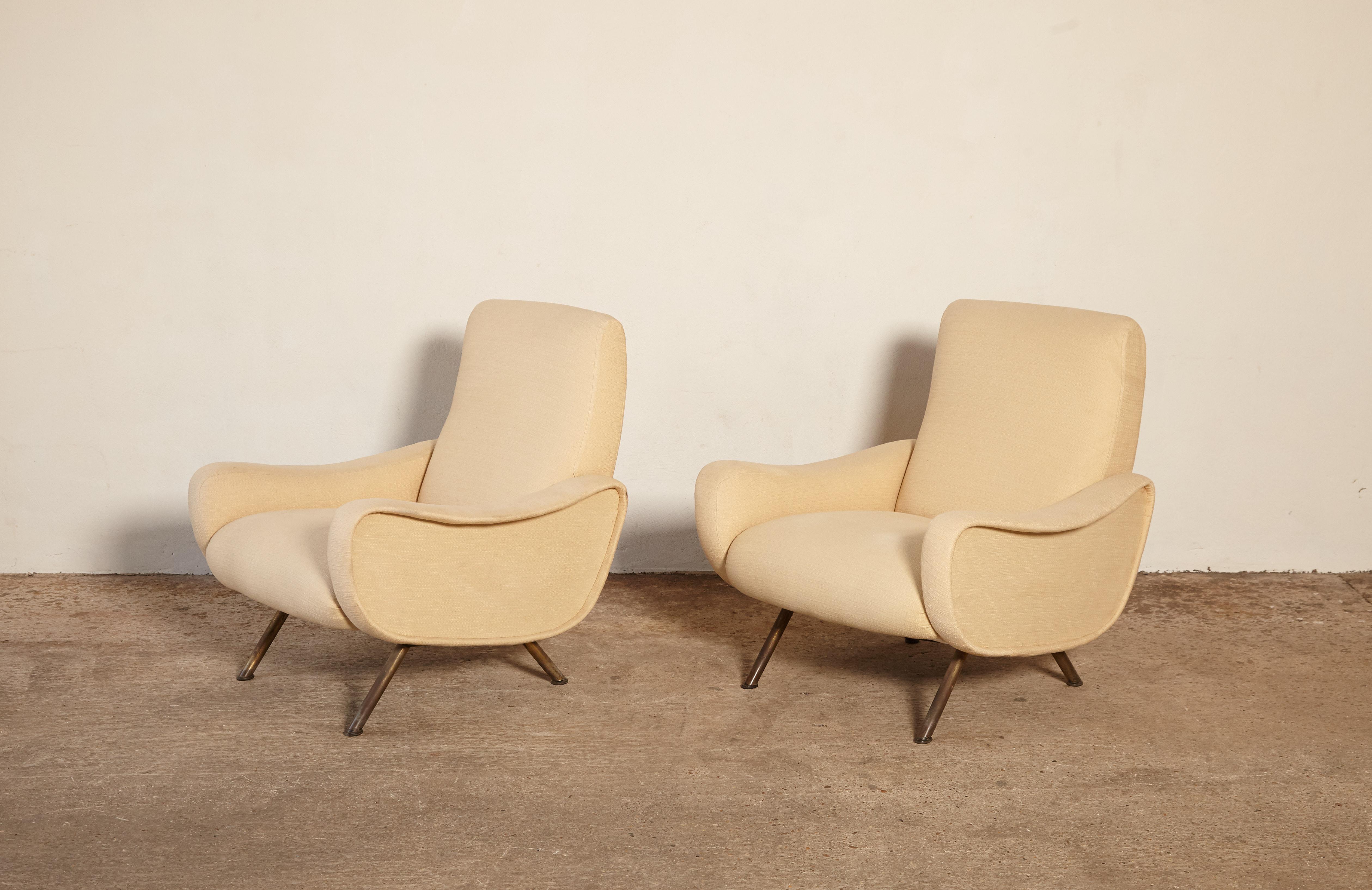 20th Century Marco Zanuso Lady Chairs, Arflex, Italy, 1960s-1970s