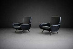 Marco Zanuso Lady Chairs by Arflex, Italy 1960s