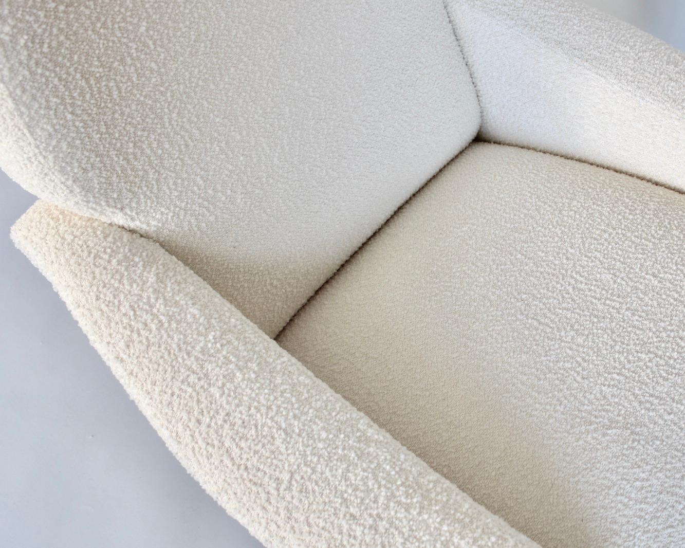 Marco Zanuso Damenstühle Italienische Lounge Arflex Creme Bisson Bruneel Boucle, Bisson Bruneel Boucle 11