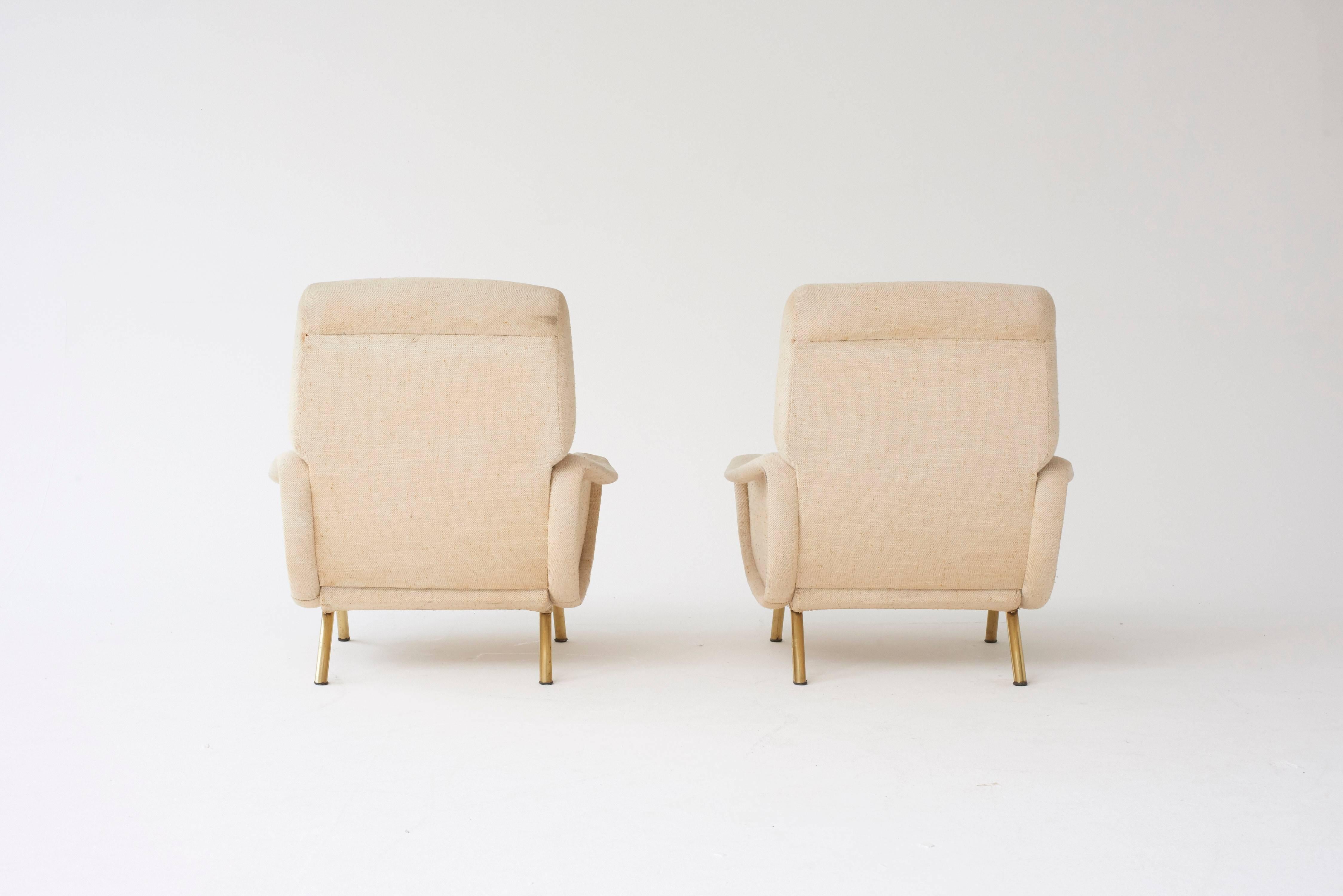 Italian Marco Zanuso Lady Chairs, Arflex, Italy, 1960s (complimentary reupholstery)