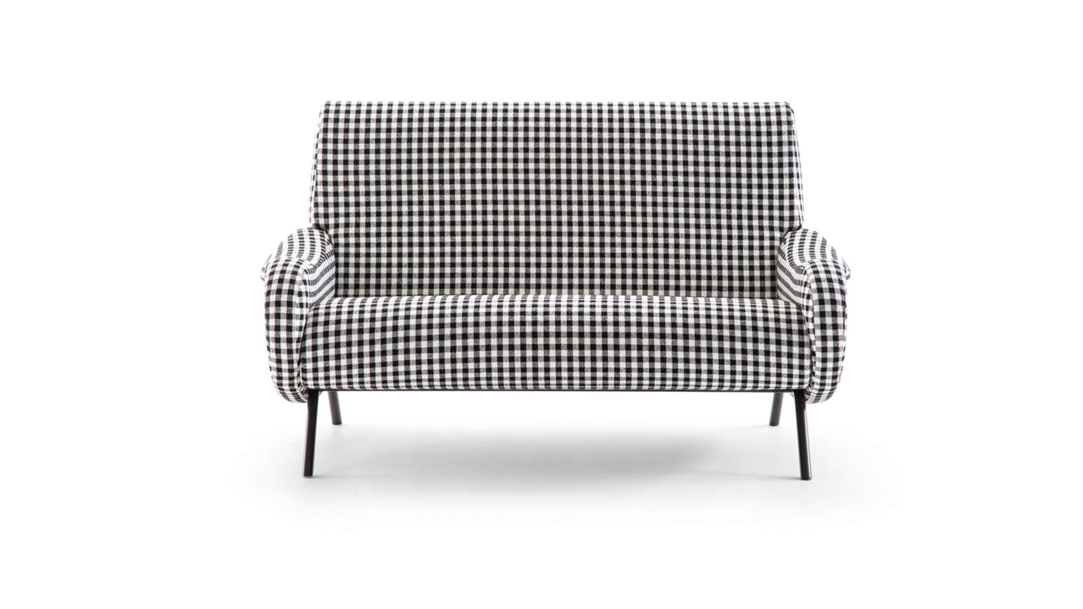 Sofa designed by Marco Zanuso in 1951, relaunched in 2016. Manufactured by Cassina in Italy. Price given applies to the piece as shown in the first picture. Prices vary dependent on the chosen color/fabric. 