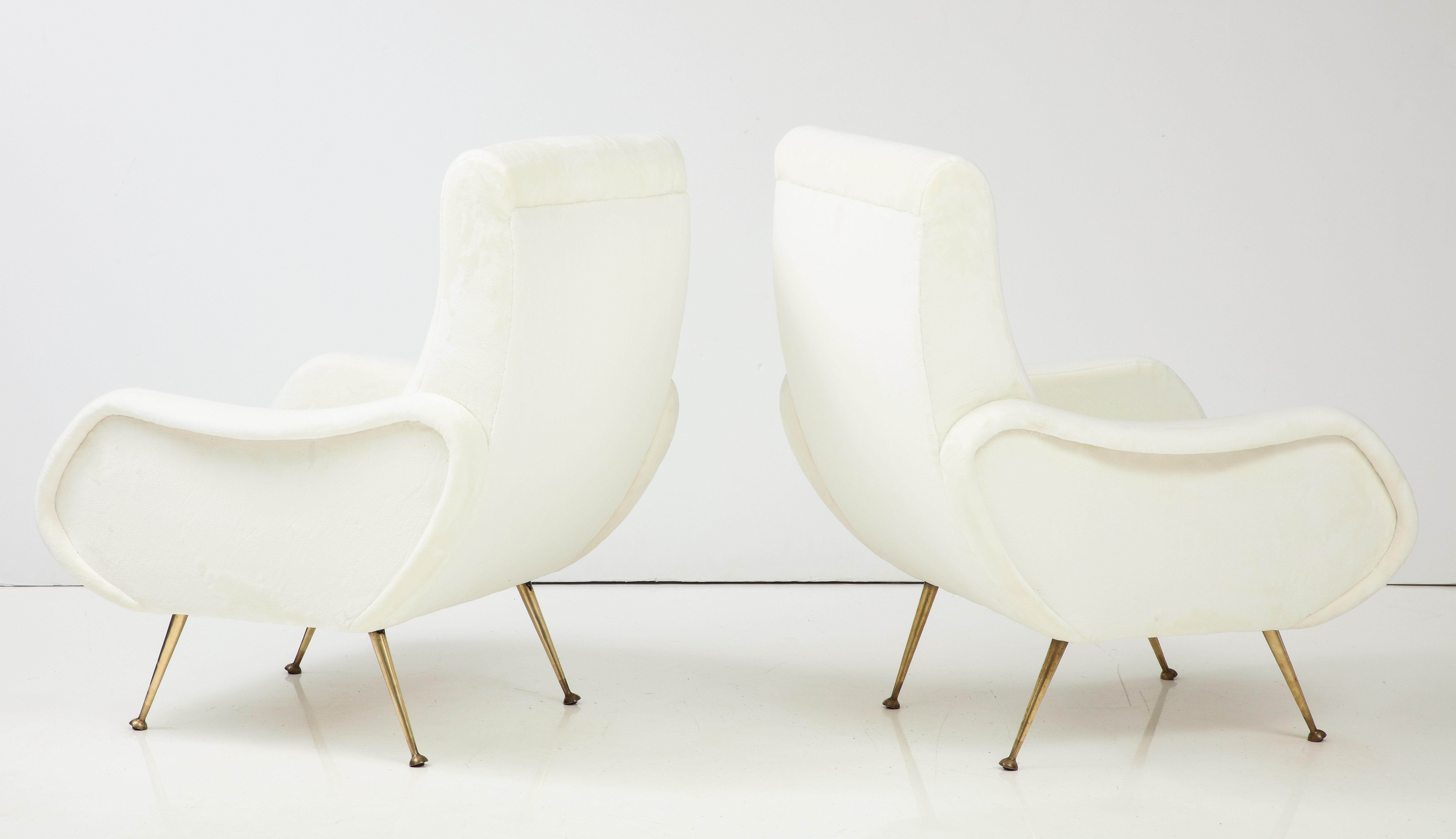 Marco Zanuso  'Lady' Style Pair of Lounge Chairs, Italy, circa 1955 For Sale 3